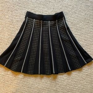 Lucy Paris Black and White Mini Skirt